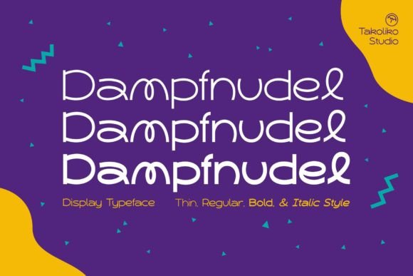 Dampfnudel: The Whimsical Sans Serif That Redefines Display Typography