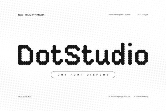 Dotstudio: A Modern Dot Font for Impact