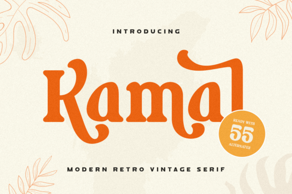 Kamal: A Fun Retro Display Font for Bold Designs