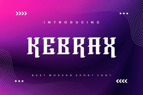 Kebrax: Elevating Digital and Print Design with Modern Typography