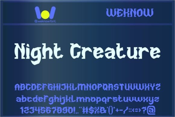 Night Creature: A Font for Mythic Design