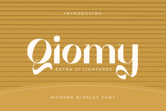 Qiomy: A Modern Display Font for Bold Branding