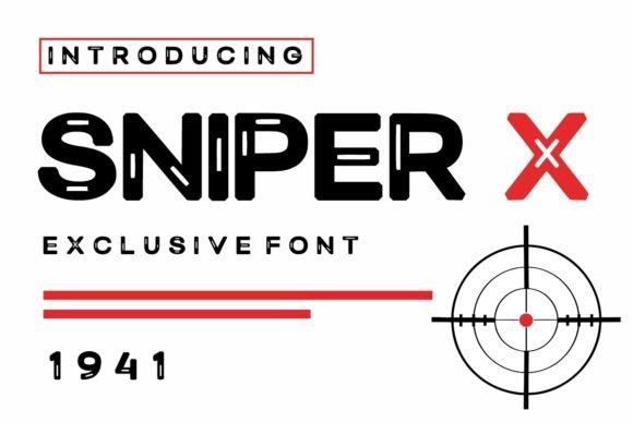 Sniper X: Bold Display Font for Impact