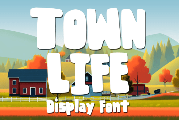 Town Life: The Playful Bold Display Font for Modern Creators