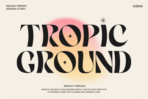 Tropic Ground: A Distinctive Serif for Modern Visual Identity